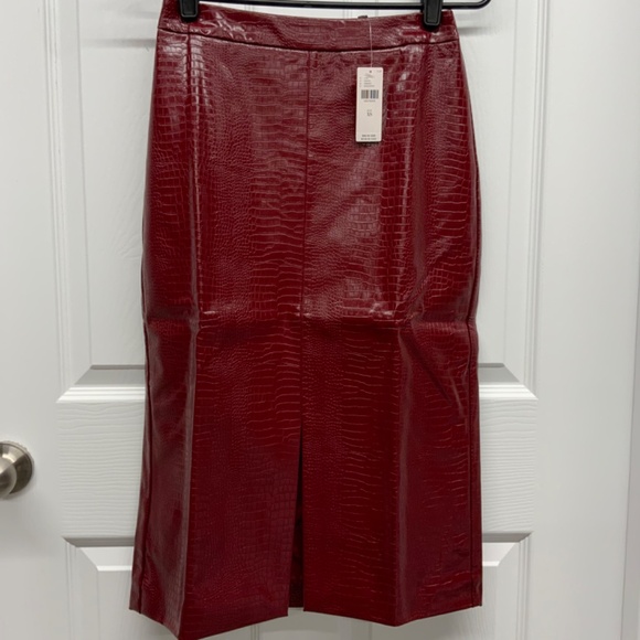 Anthropologie Sunday in Brooklyn Maxine Faux Leather Pencil Skirt - Picture 10 of 14